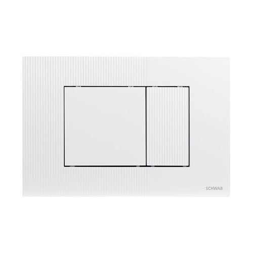 Schwab Metis placca di comando bianca per cassetta wc incasso serie 199