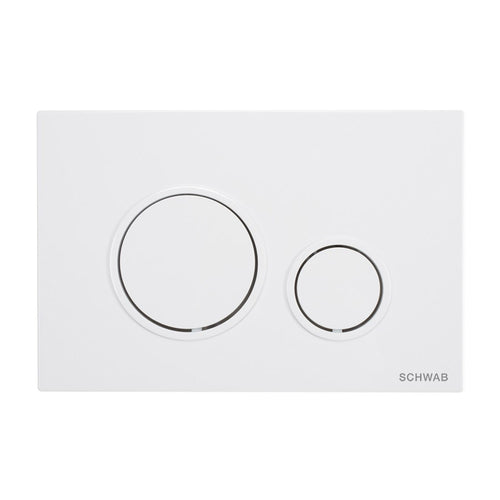 Schwab Vela placca di comando cromata lucida per cassetta wc incasso serie 199