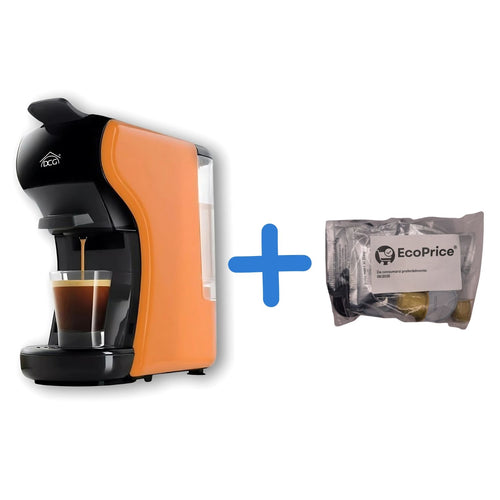 Dcg Macchina Del Caffè Universale – es6517 - Arancio e Nera + Mix Degustazione 15 Pz Cialde e Capsule In Omaggio