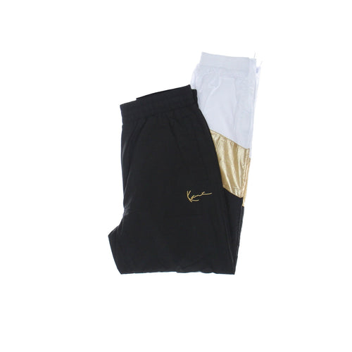 KARL KANI Pantalone Tuta Donna Small Signature Block Trackpants Black/white da donna