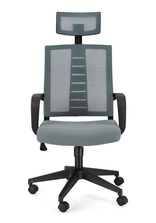 Poltrona "Roman" da gaming ed ufficio ergonomica in poliestere con braccioli e ruote