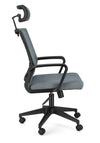 Poltrona Roman da gaming ed ufficio ergonomica in poliestere con braccioli e ruote