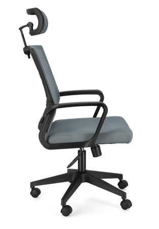 Poltrona "Roman" da gaming ed ufficio ergonomica in poliestere con braccioli e ruote