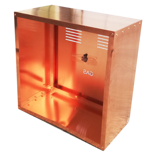 Cassetta cassonetto contenitore rame per contatore gas