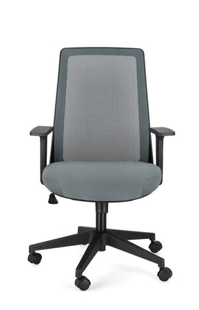 Poltrona "Wesley" da gaming ed ufficio ergonomica in poliestere con braccioli e ruote