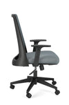 Poltrona Wesley da gaming ed ufficio ergonomica in poliestere con braccioli e ruote
