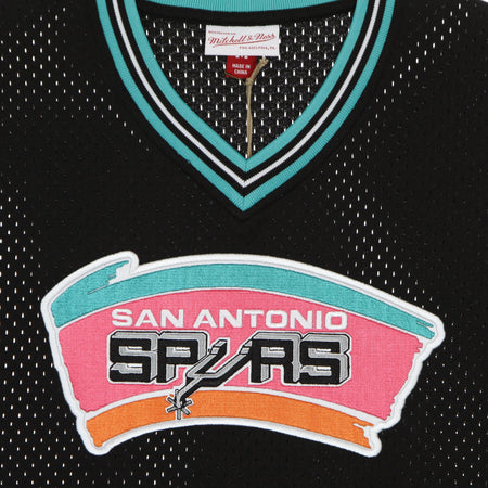 MITCHELL &amp; NESS Casacca Uomo Nba Unbeaten Mesh V Neck Hardwood Classics Saaspu Original Team Colors da uomo