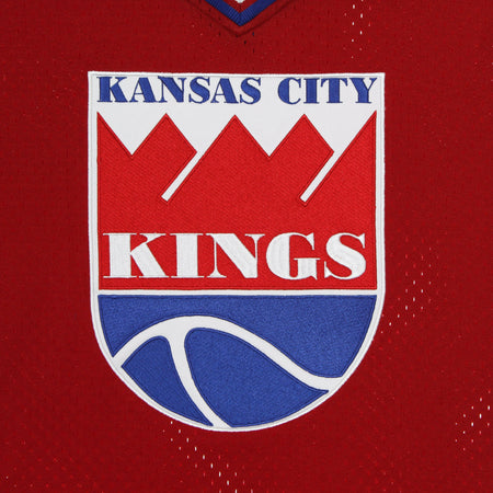 MITCHELL &amp; NESS Casacca Uomo Nba Unbeaten Mesh V Neck Hardwood Classics Kankin Original Team Colors da uomo