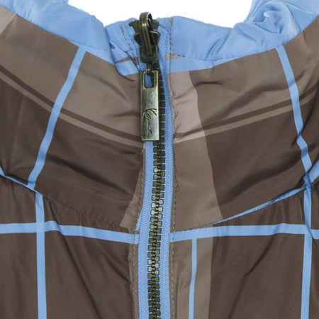 KARL KANI Piumino Donna Retro Reversible Puffer Jacket Light Blue/brown da donna