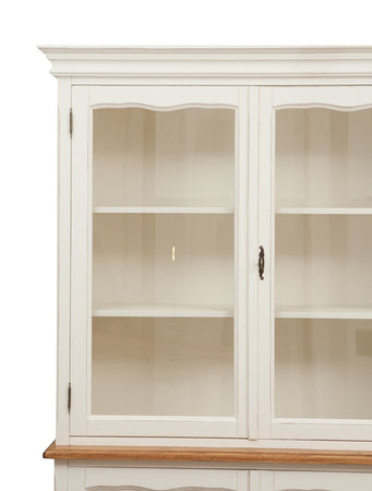 Biscottini Biscottini Credenza Libreria Tiglio Massello 175x41x207 Bianca Piano Naturale