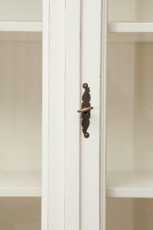 Biscottini Biscottini Credenza Libreria Tiglio Massello 175x41x207 Bianca Piano Naturale