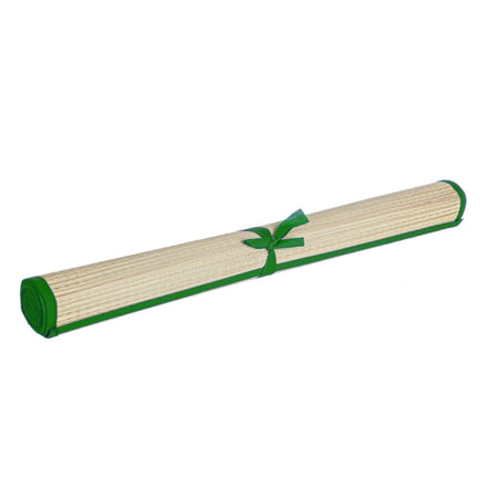 Stuoia da spiaggia e campeggio in paglia richiudibile con laccetto 180 x 60 cm