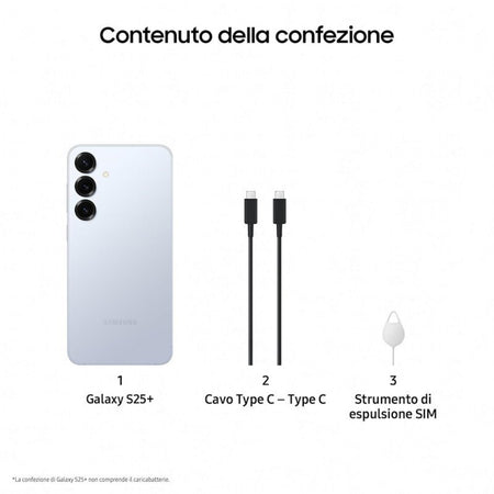 Samsung s25+ 12+256gb 6.7 5g Icyblue ita