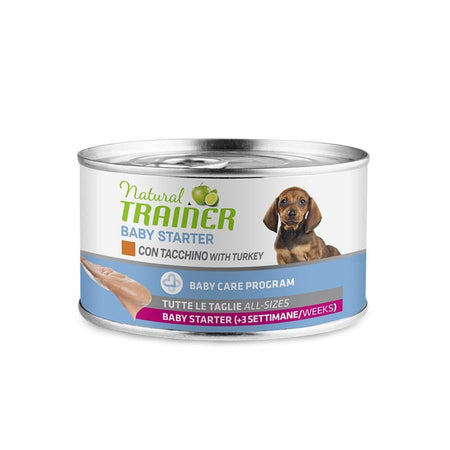 Natural Trainer Mantenimento mangime umido Baby Starter Cani Puppy tacchino 140 gr