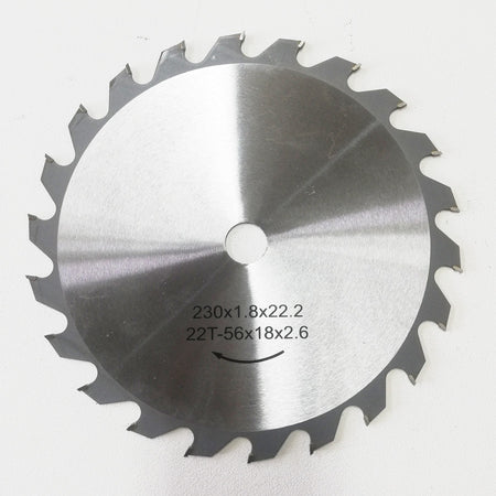 Disco legno da 230x1,8x22,20mm a 22 denti