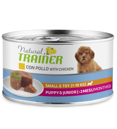 Natural Trainer Mantenimento umido Cani Puppy & Junior small & toy pollo 150 gr
