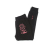 DOOMSDAY Pantalone Tuta Felpato Uomo Rose Embroidery Sweatpants Black da uomo
