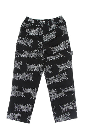 DOOMSDAY Pantalone Lungo Uomo Graffpunk Canvas Pant Black da uomo