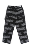DOOMSDAY Pantalone Lungo Uomo Graffpunk Canvas Pant Black da uomo