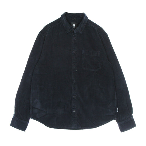 ELEMENT Camicia Manica Lunga Uomo Bold Corduroy Eclipse Navy da uomo