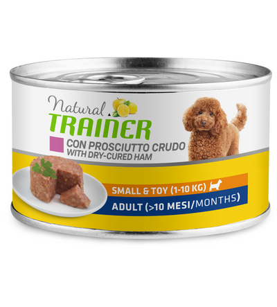 Natural Trainer Mantenimento umido Cani Adult small & toy prosciutto crudo 150 gr