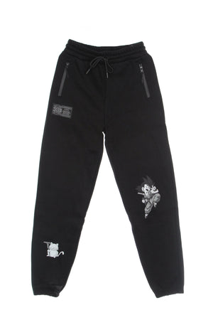 DOLLY NOIRE Pantalone Tuta Felpato Uomo Son Goku B/w Sweatpants X Dragon Ball Black da uomo