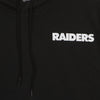 NEW ERA Felpa Cappuccio Uomo Nfl Outline Logo Po Hoodie Lasrai Black/white da uomo