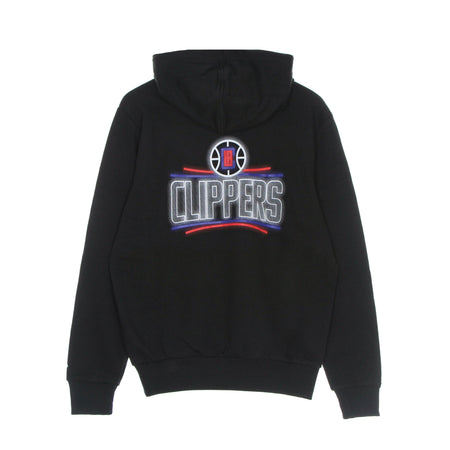 NEW ERA Felpa Leggera Cappuccio Uomo Nba Neon Po Hoodie Loscli Black da uomo