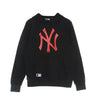 NEW ERA Felpa Cappuccio Uomo Mlb Seasonal Team Logo Hoodie Neyyan Black/hot Red da uomo