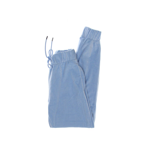 KARL KANI Pantalone Tuta Donna Signature Velvet Pants Light Blue da donna
