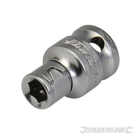 Adattatore porta inserti punte cacciaviti 1/4" per punte 25mm in acciaio cromo Silverline