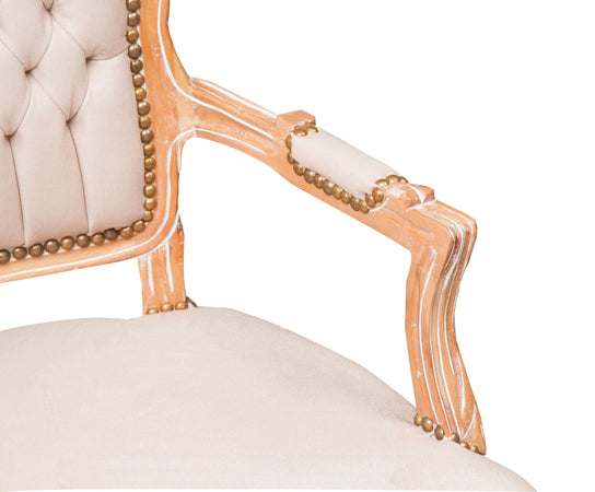 Biscottini Biscottini Poltrona Luigi XVI Faggio Intagliata 63x65x100 Bianco Shabby Chic