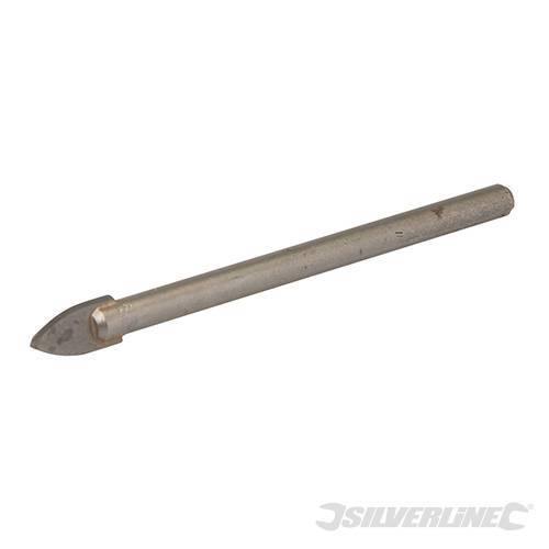 Punta al carburo di tungsteno da trapano a codolo circolare per tegole e vetro silverline Silverline
