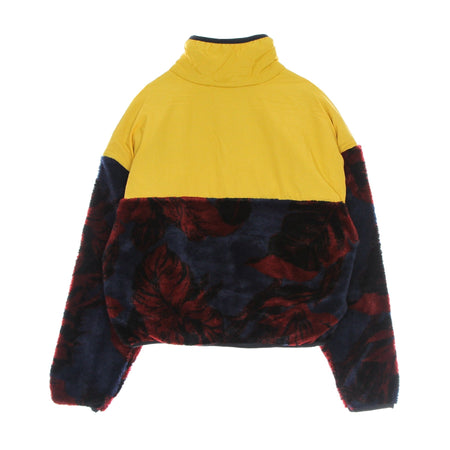 HUF Felpa Collo Alto Donna Sativa Sherpa Pullover Navy Blazer da donna