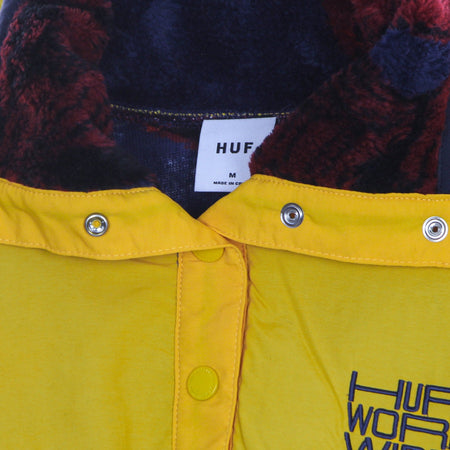 HUF Felpa Collo Alto Donna Sativa Sherpa Pullover Navy Blazer da donna