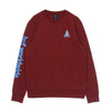 HUF Felpa Girocollo Uomo Prism Triple Triangle Crew Bloodstone da uomo