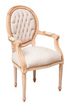Biscottini Poltrona stile francese Luigi XVI in legno massello di faggio XVI, faggio,