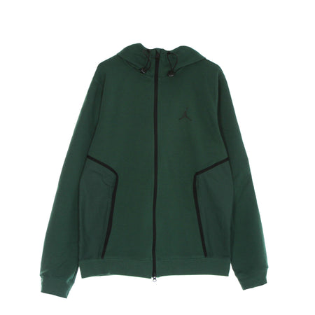 JORDAN Felpa Leggera Cappuccio Zip Uomo Dri Fit Air Statement Fleece Fullzip Hoodie Noble Green/black da uomo
