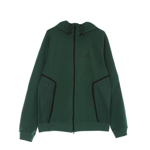 JORDAN Felpa Leggera Cappuccio Zip Uomo Dri Fit Air Statement Fleece Fullzip Hoodie Noble Green/black da uomo