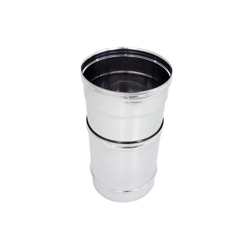 Tubo da 140mm in acciaio inox telescopico AISI 304 spessore 6/10