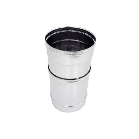 Tubo da 130mm in acciaio inox telescopico AISI 304 spessore 6/10