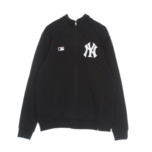 47 BRAND Felpa Collo Alto Uomo Mlb Islington Track Jacket Neyyan Jet Black da uomo