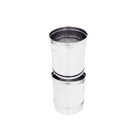Tubo da 100mm in acciaio inox telescopico AISI 304 spessore 6/10