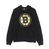 47 BRAND Felpa Cappuccio Uomo Nhl Imprint Burnside Hood Bosbru Jet Black da uomo