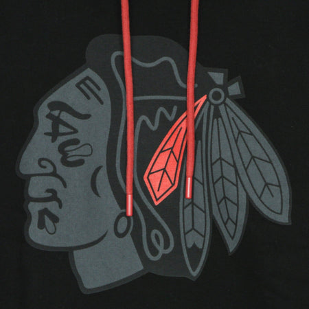 47 BRAND Felpa Cappuccio Uomo Nhl Imprint Burnside Hood Chibla Jet Black da uomo