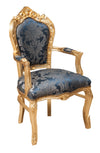 Biscottini Poltrona stile francese Luigi XVI in legno massello di faggio