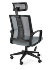 Poltrona Roman da gaming ed ufficio ergonomica in poliestere con braccioli e ruote