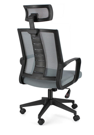 Poltrona "Roman" da gaming ed ufficio ergonomica in poliestere con braccioli e ruote
