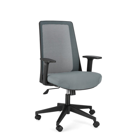 Poltrona "Wesley" da gaming ed ufficio ergonomica in poliestere con braccioli e ruote