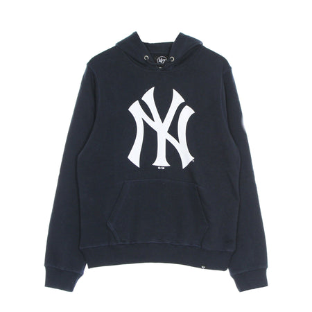 47 BRAND Felpa Cappuccio Uomo Mlb Imprint Burnside Hood Neyyan Fall Navy da uomo